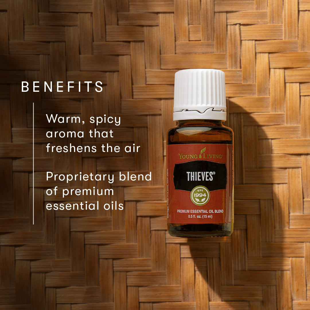 100% Pure Thieves Oil - Famous oil blend for supporting immune system, &amp; purifying the air.